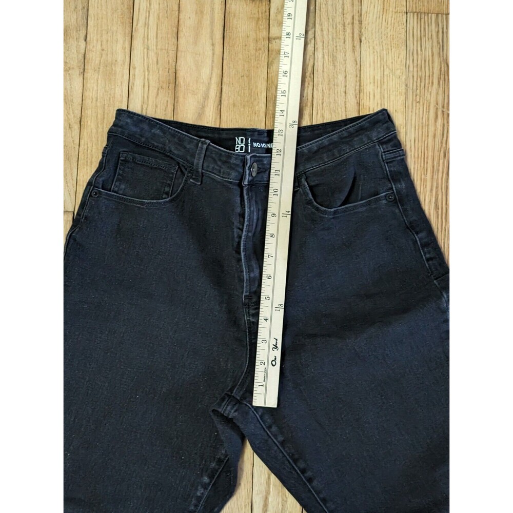 No Boundaries Juniors Jeans Black Denim Straight Leg Pants Size 15 - Picture 9 of 13